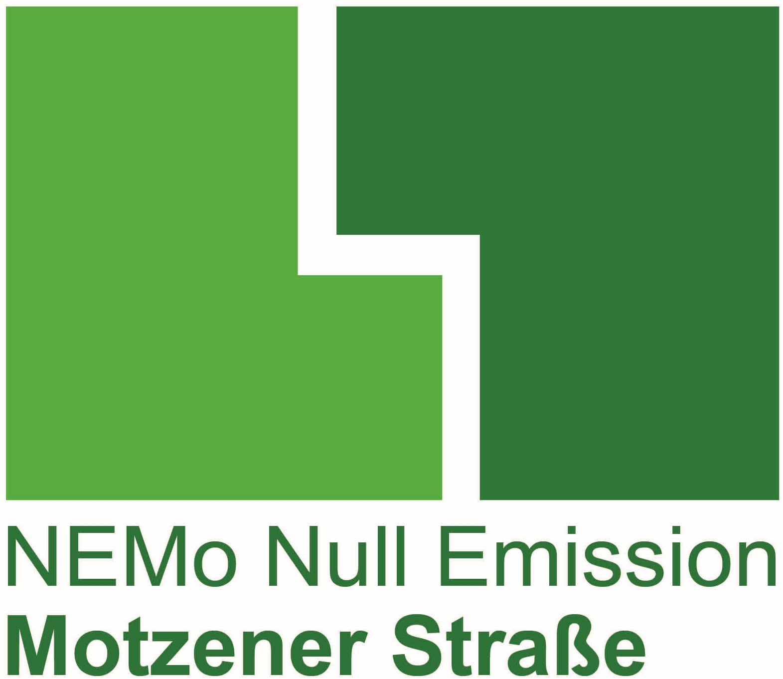 NEMO Null Emission Motzener Straße grünes Logo